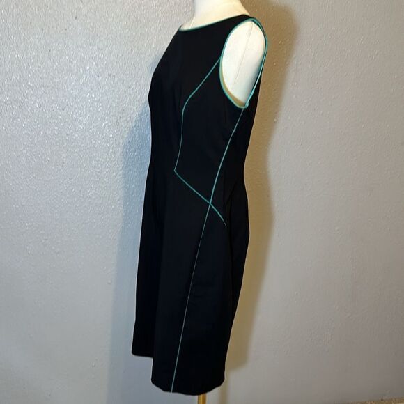 Lafayette 148 New York Deana piped trim sheath dress size 10 - Picture 4 of 14